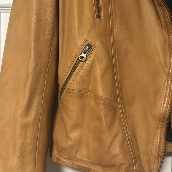 Free People Embellished Leather Jacket 12 - Picture 2 of 15